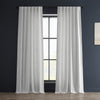 HPD Half Price Drapes Semi Sheer Faux Linen Curtains for Bedroom 96 inches Long Light Filtering Living Room Window Curtain (1 Panel), 50W x 96L, Rice White